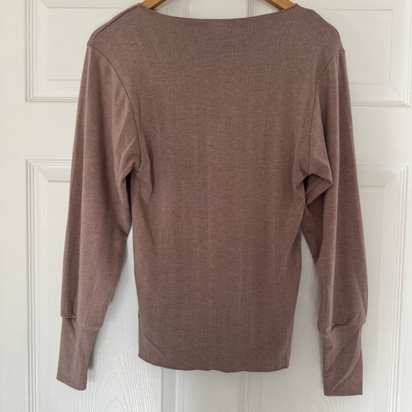 Anama brown ribbed knit top - Picture 2 of 6